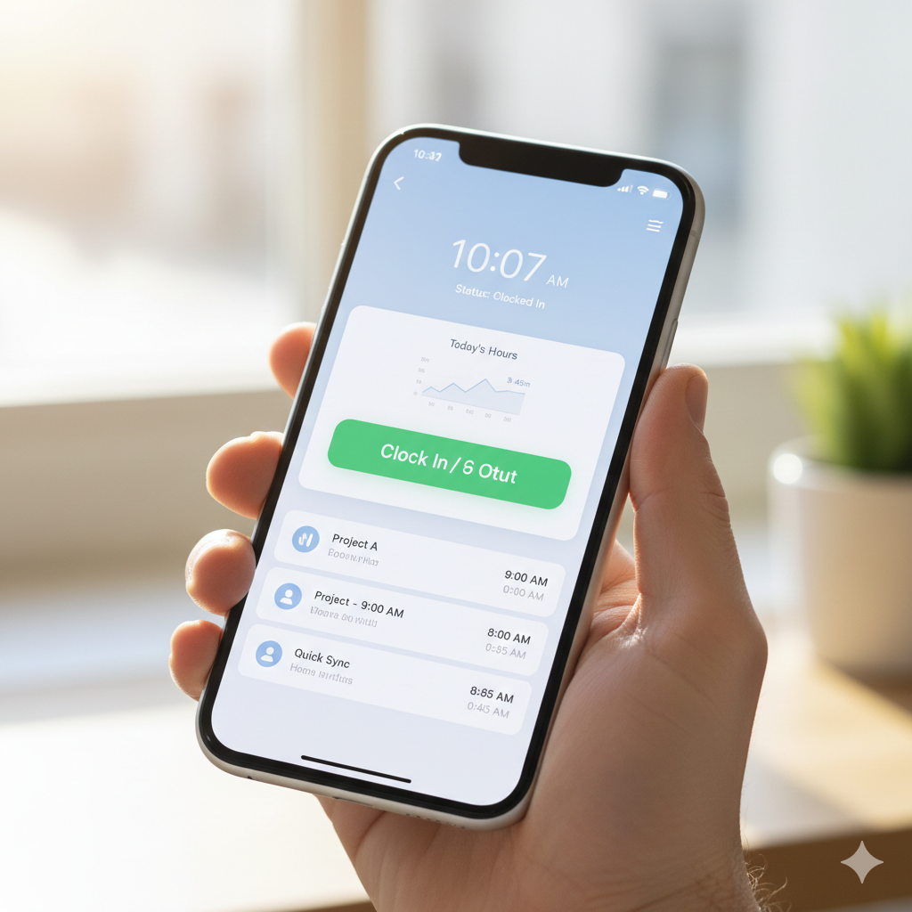 Zeittel-Stempeluhr: PIN-Eingabe und Stempeln im Browser