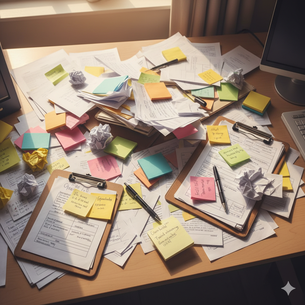 Zettelwirtschaft und Chaos